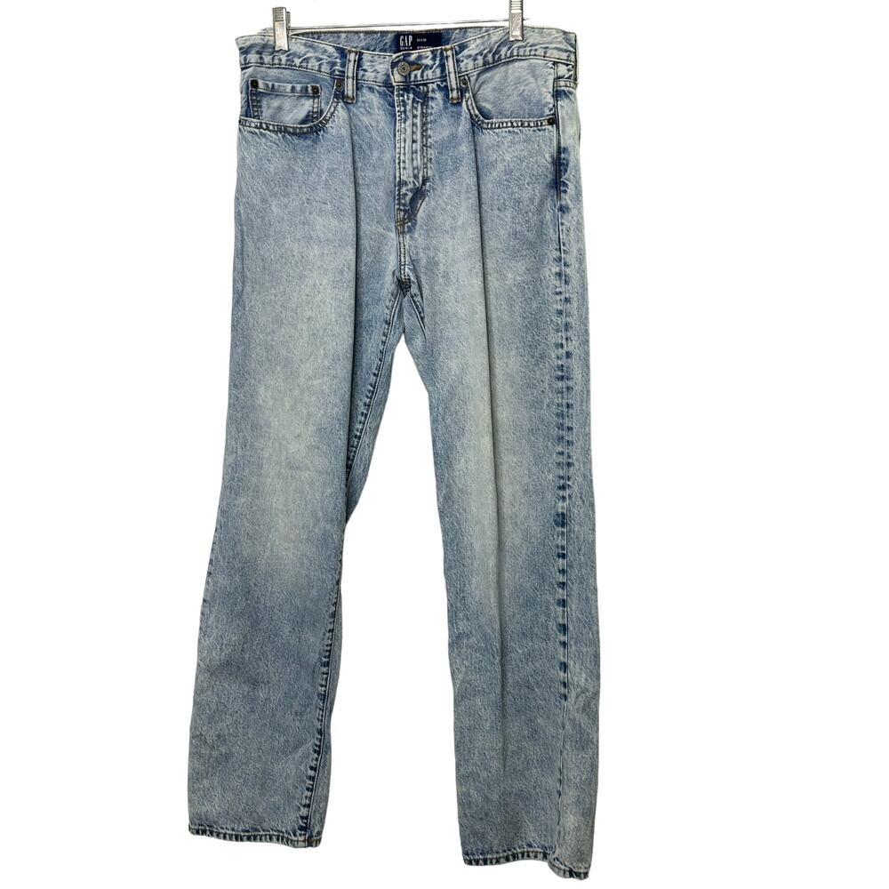 GAP Denim Straight Fit Acid Wash Jeans Men's 32x32
